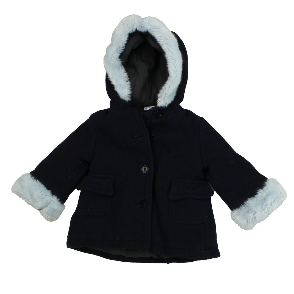 Egg Girls Blue Winter Coat size: 12-18 Months